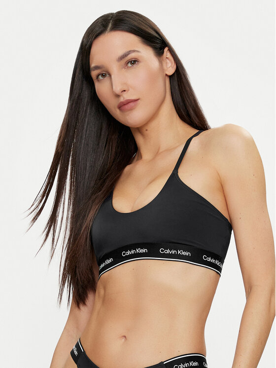 Calvin Klein Swimwear Bikini augšdaļa KW0KW02426 Melns