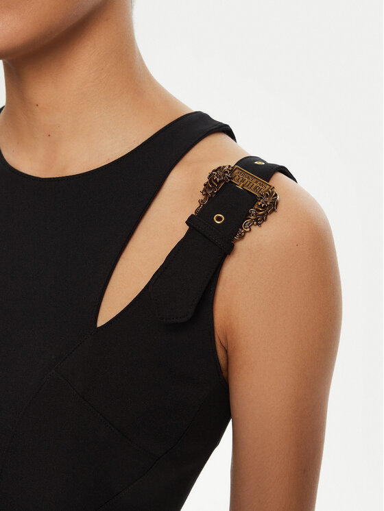 Versace Jeans Couture Versace Jeans Couture Koktejlové šaty 78HAO913 Černá Slim Fit