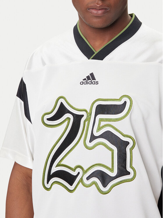 adidas adidas Тишърт Football JY2762 Бял Oversize