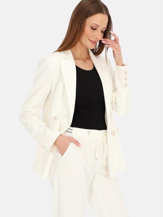 L’AF L’AF Spodnie materiałowe Liberty Biały Regular Fit
