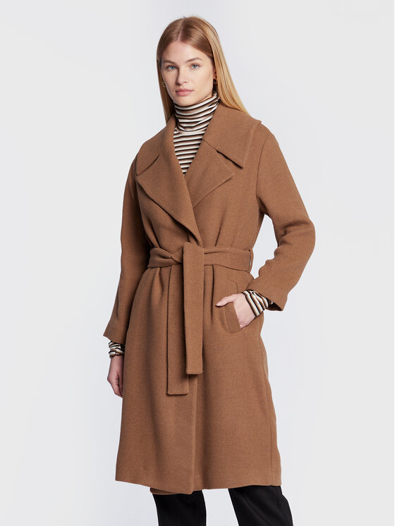 Sisley Sisley Демісезонний плащ 2RKJLN01P Коричневий Regular Fit