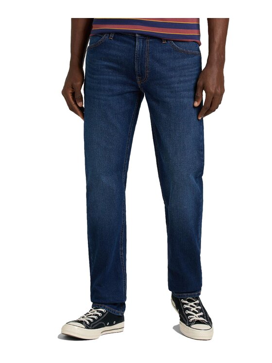 Lee Lee Jeansy Daren Zip Fly Granatowy Straight Fit
