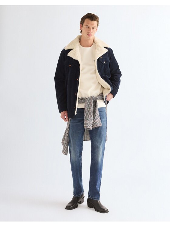 Wrangler Wrangler Kurtka przejściowa WRANGE COAT Niebieski Regular Fit