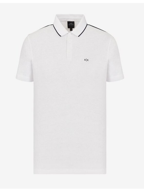Armani Exchange Armani Exchange Polokošile 3KZFFU ZJ9EZ 1100 Bílá Regular Fit