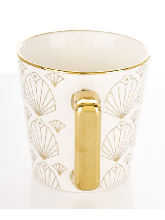 MIAhome MIAhome Kubek porcelanowy RANGO cienki wzór SLIM Biały