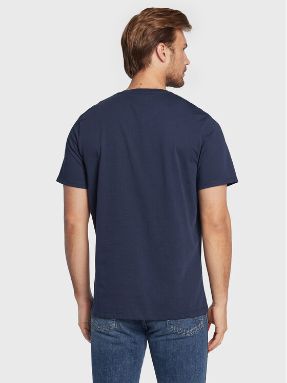 Wrangler Wrangler T-shirt Frame Logo W70JD3114 112320768 Blu scuro Regular Fit