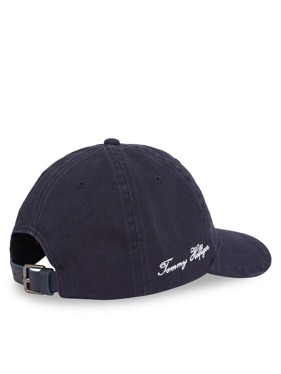 Tommy Hilfiger Tommy Hilfiger Šilterica Seasonal Flag Wash 6 Panel Cap AM0AM13348 Tamnoplava