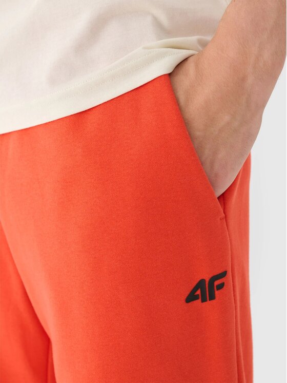 4F 4F Teplákové nohavice 4FWMM00TTROM1140-62S Červená Regular Fit