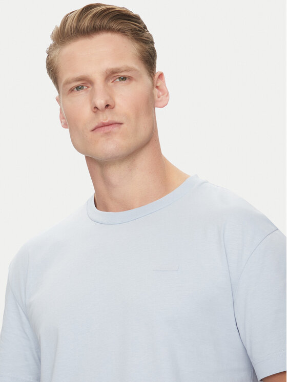 Calvin Klein Calvin Klein Tricou K10K112749 Albastru celest Comfort Fit