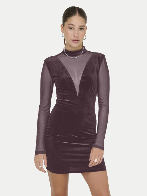 ONLY ONLY Coctailkleid Smooth 15360667 Violett Slim Fit