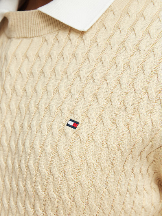 Tommy Hilfiger Tommy Hilfiger Sweater WW0WW44993 Bézs Regular Fit