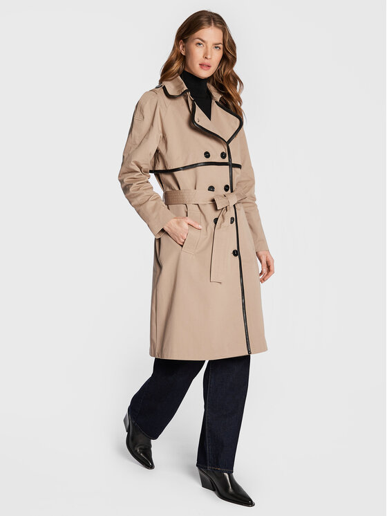 Bruuns Bazaar Bruuns Bazaar Trench Portland Mina BBW2996 Bež Regular Fit