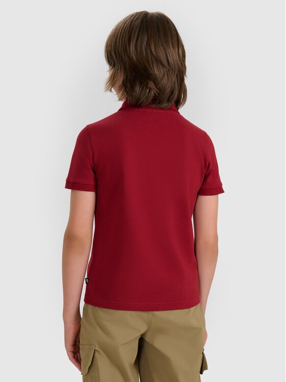 4F 4F Polo 4FJRAW25TPTSM0749-61S Rosso Regular Fit