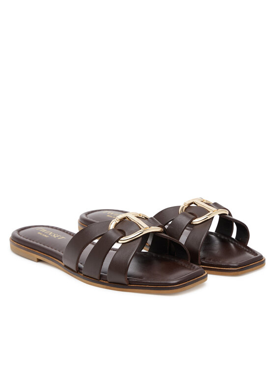 TWINSET TWINSET Klapki 251TGT090 Brązowy