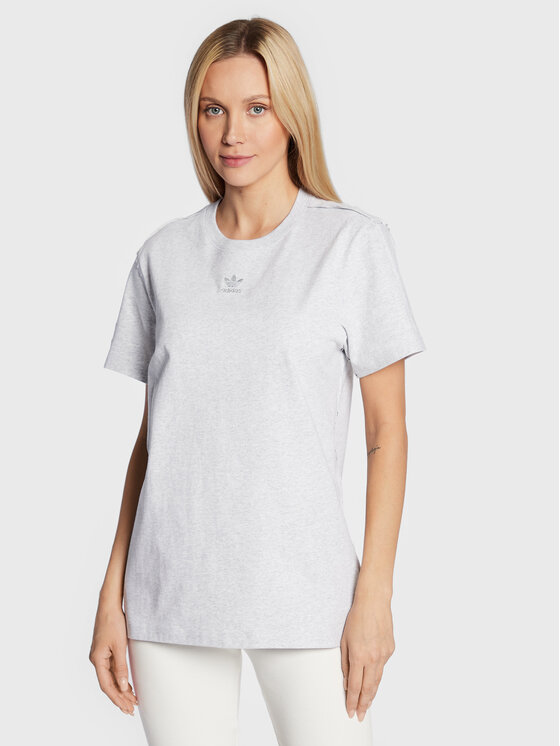 adidas Tricou Loungewear HL9133 Gri Loose Fit