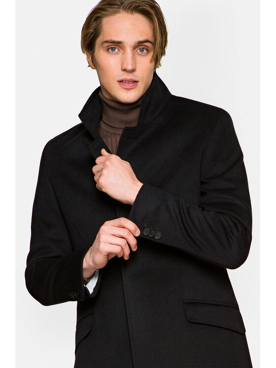 Lancerto Lancerto Płaszcz Maryport Granatowy Regular Fit