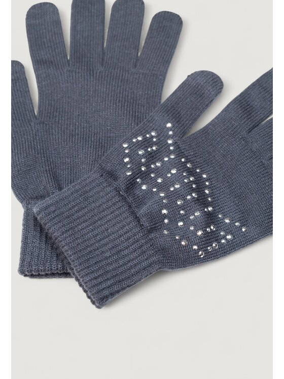 Pieces Pieces Guanti da donna PCNASMINE SEQUINS GLOVES BC Grigio