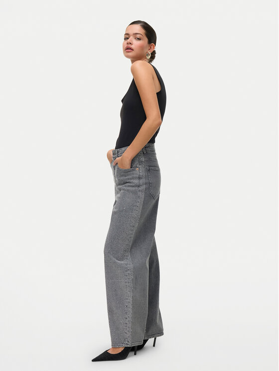 Vero Moda Vero Moda Jeansy Billie 10336831 Szary Loose Fit