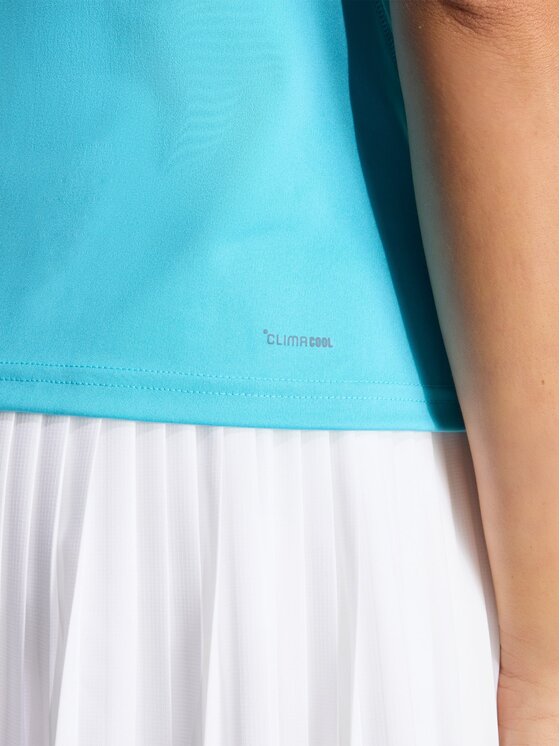 adidas adidas Koszulka techniczna Club Tennis Climacool Turkusowy Slim Fit