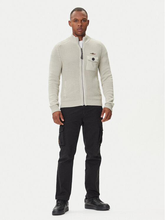 Aeronautica Militare Aeronautica Militare Kardigan 252MA1565UL00409 Bež Regular Fit