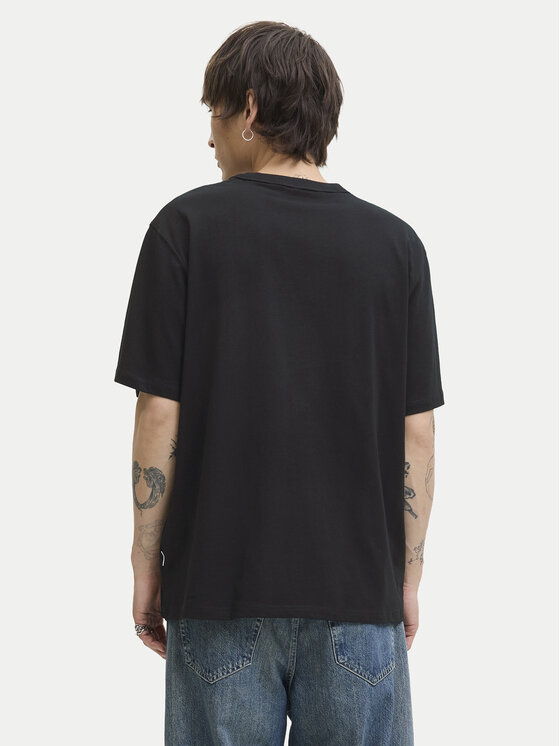 Jack & Jones Jack & Jones Póló Meadows Minimal 12283630 Fekete Loose Fit