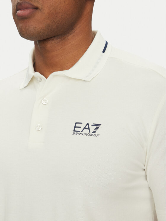 EA7 Emporio Armani EA7 Emporio Armani Polo 7M000184 AF13511 U0005 Biały Regular Fit