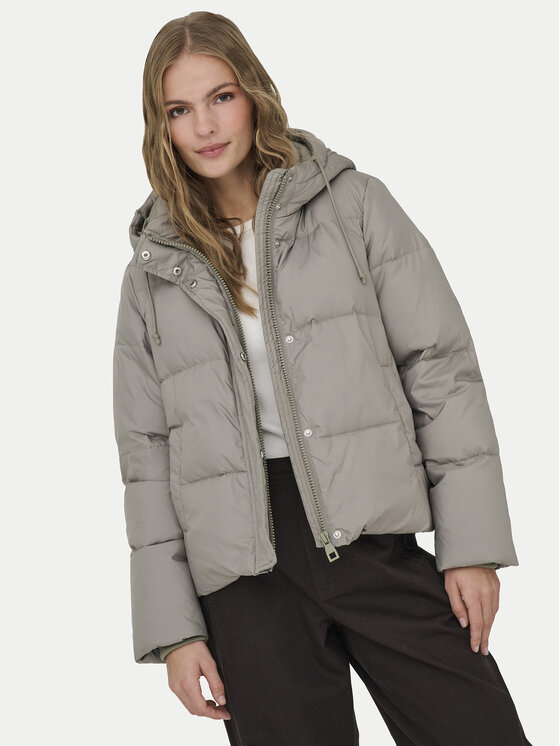 ONLY ONLY Пухено яке Alice 15316455 Зелен Regular Fit