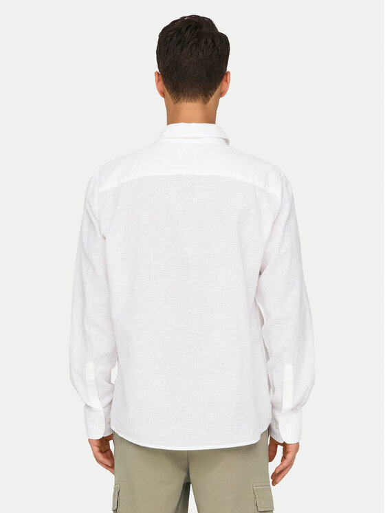 Only & Sons Only & Sons Košeľa Caiden 22031804 Biela Regular Fit