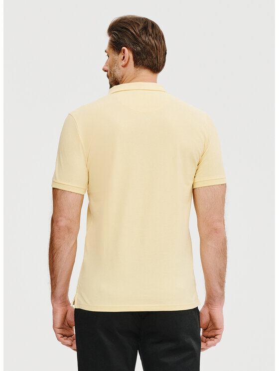 Pako Lorente Pako Lorente Polo P25SF-TX-003 Żółty Classic Fit