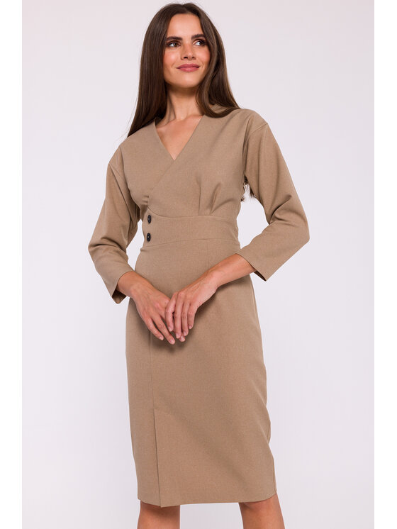 Stylove Stylove Večerní šaty S374 Béžová Ladies Fit