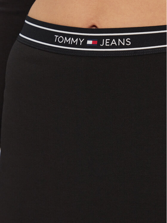 Tommy Jeans Tommy Jeans Spódnica mini DW0DW17436 Czarny Slim Fit