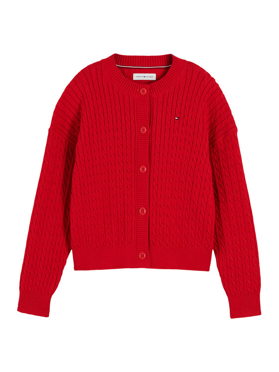Tommy Hilfiger Tommy Hilfiger Kardigan KG0KG09076 Červená Regular Fit