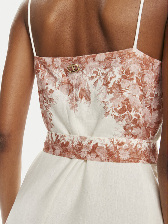 TWINSET TWINSET Suvekleit 241TT2400 Ekrüüvärv Regular Fit