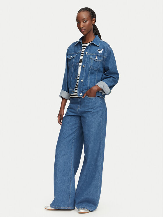 KARL LAGERFELD KARL LAGERFELD Jeansová bunda B3W14010 Modrá Regular Fit