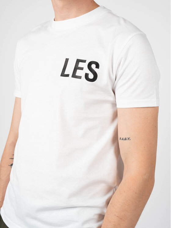 Les Hommes Les Hommes T-shirt LF224300-0700-1009 | Grafic Print Bianco Regular Fit