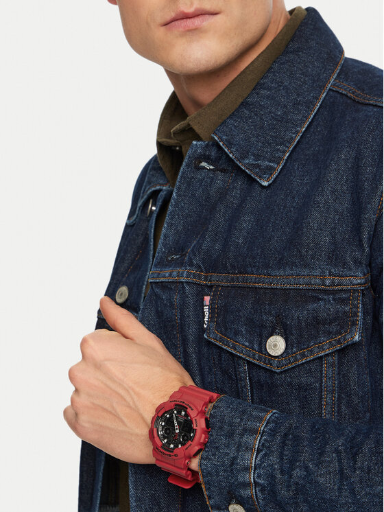 G-Shock G-Shock Käekell GA-100B-4AER Punane