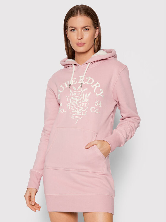 Superdry Superdry Vestito di maglia Pride In Craft W8011082A Rosa Regular Fit