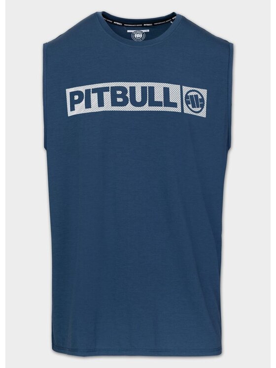 PITBULL PITBULL Koszulka techniczna Casual Sport HILLTOP Niebieski Regular Fit