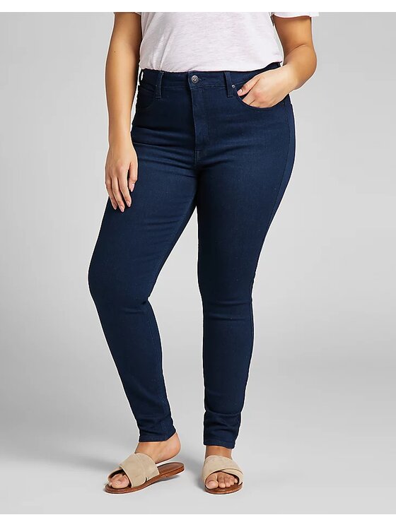 Lee Lee Jeansy SCARLETT HIGH Niebieski Skinny Fit