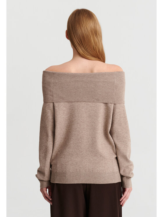 TATUUM TATUUM Sweter SELENA Beżowy Classic Fit