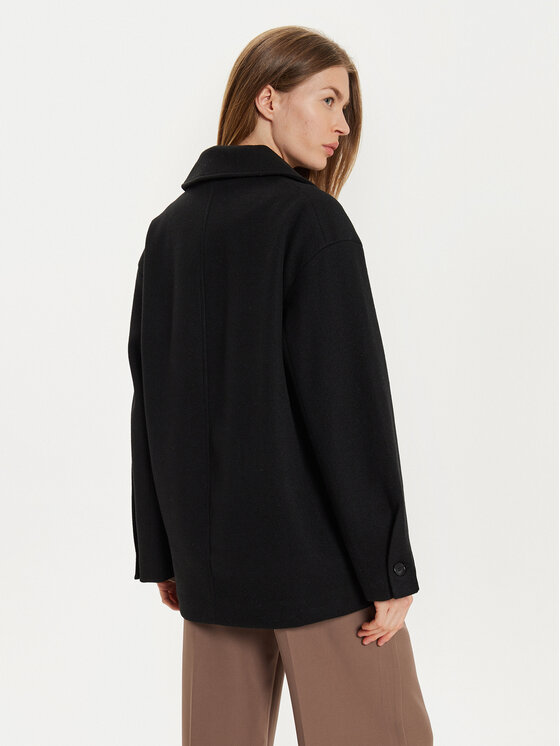Gina Tricot Gina Tricot Cappotto di transizione 22830 Nero Regular Fit