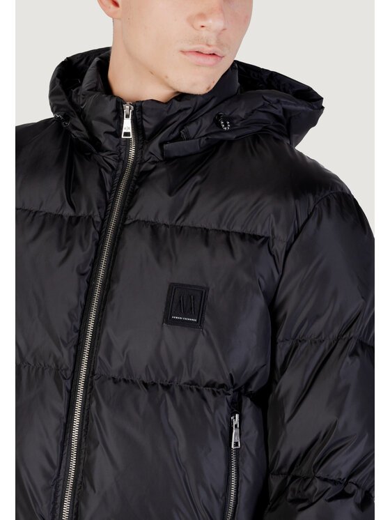 Armani Exchange Armani Exchange Kurtka puchowa DOWN JACKET Czarny Casual Fit