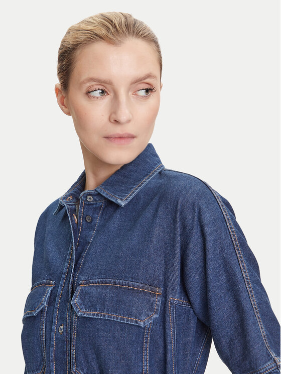Weekend Max Mara Weekend Max Mara Teksakleit Balenio 2525226081 Tumesinine Regular Fit