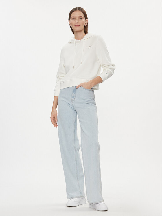 Tommy Hilfiger Tommy Hilfiger Bluza 1985 WW0WW40274 Écru Relaxed Fit