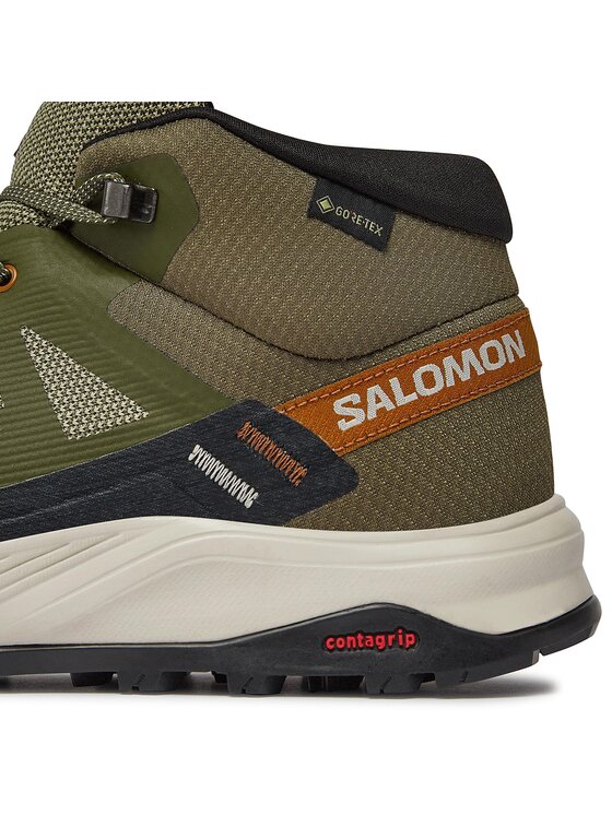 Salomon Salomon Trekkingi Outrise Mid GORE-TEX L47143600 Khaki