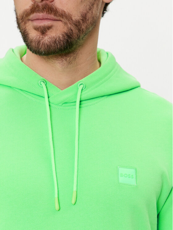 BOSS Boss Felpa Wetalk 50509314 Verde Regular Fit