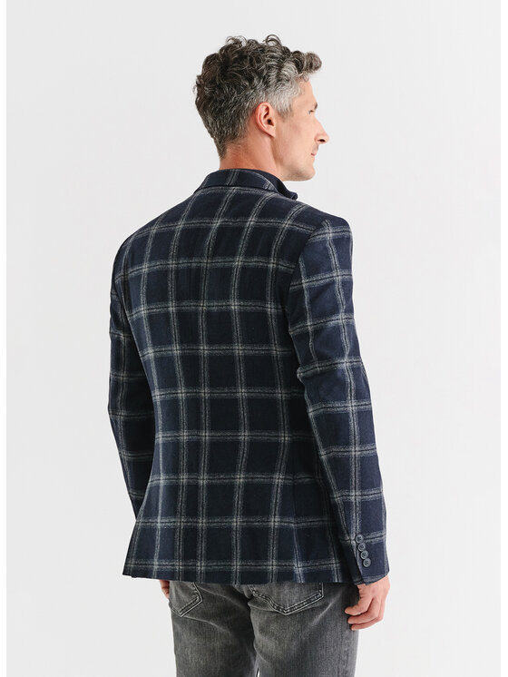 Pako Lorente Pako Lorente Marynarka P23WP-3X-009 Granatowy Slim Fit