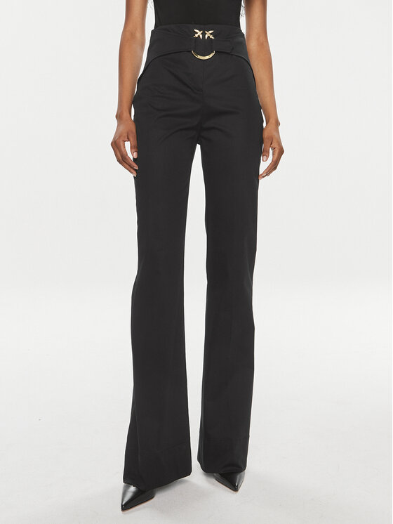 パンツ PINKO Women Straight Pants 104663 A2CKZ1T Black Pinko women's pants in wool twill 103701a1xx Black