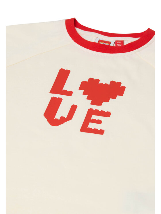LEGO LEGO T-Shirt 11011354/138 Kremowy Regular Fit