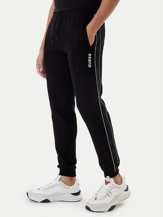 Guess Pantaloni trening Mickey Z2YB09 KB3P2 Negru Regular Fit